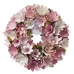 Natural Wreath-sakura Pink