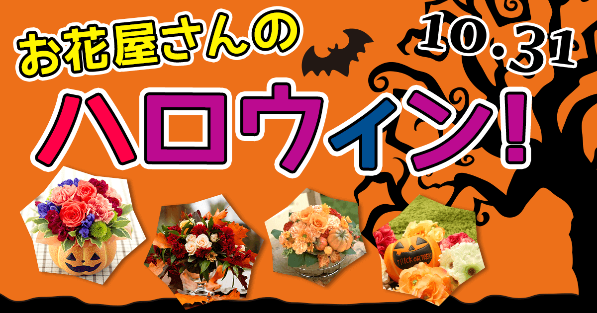 ハロウィンのお花のプレゼント ギフト特集年 イーフローラ ハロウィンにはフラワーギフトを贈ろう