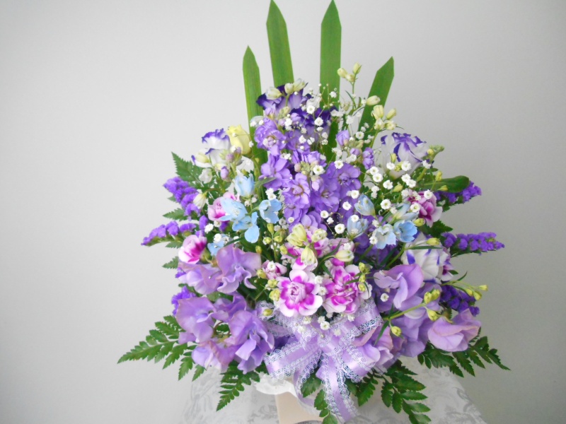 【供花】　～ゆかり～紫｜お花屋さん「浅水フラワーガーデン」のお花
