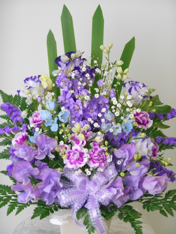 【供花】　～ゆかり～紫｜お花屋さん「浅水フラワーガーデン」のお花