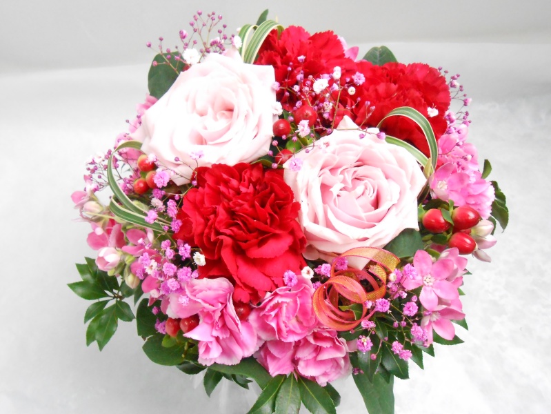 ◇◇ 華やぎ咲く*ジェニーピンクの贈り花 ◇◇｜お花屋さん「浅水フラワーガーデン」のお花