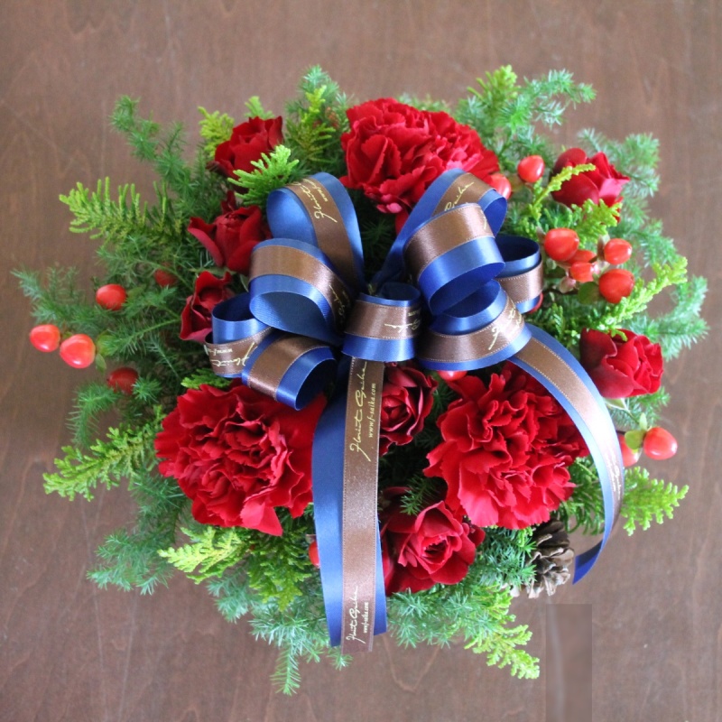 クリスマスを彩るお花【Ruban -リュバン-】｜お花屋さん「フローリスト彩花」のお花