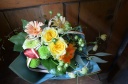 パステルイエローのアレンジＭＡ-3 水戸市千波町のお花屋さん「フラワーオブジェ グリーンスポット」母の日の花を始め、フラワーギフトやお花の宅配ならイーフローラ