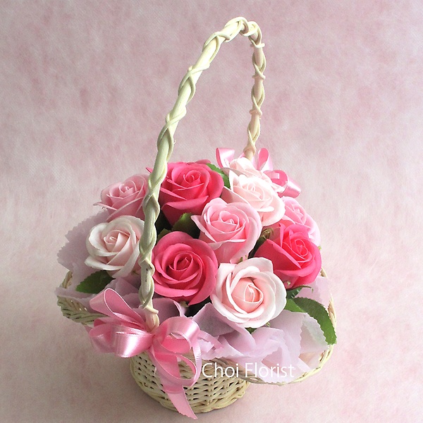 ピンクバラのソープフラワー(sf044）｜お花屋さん「Ｃｈｏｉ Ｆｌｏｒｉｓｔ」のお花