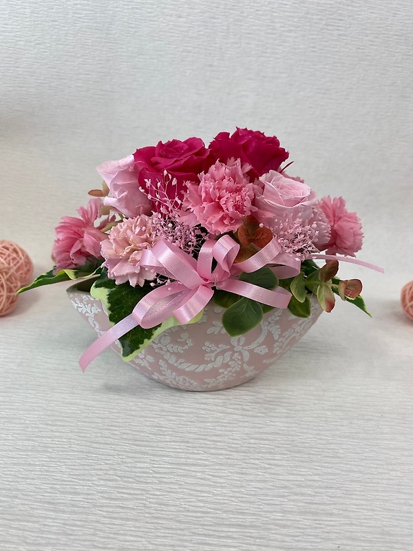 季節のプリザーブドフラワー【ピンク】｜お花屋さん「ケンフロリスト」の母の日のお花