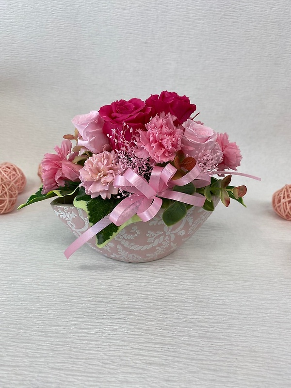 季節のプリザーブドフラワー【ピンク】｜お花屋さん「ケンフロリスト」のお花