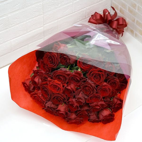 赤バラ50本の花束｜お花屋さん「フローラント」のお花
