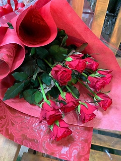 赤バラの花束『10本』