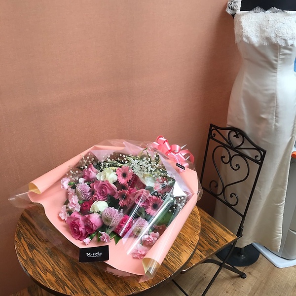 花束【ピンクホワイト・ボリュームスタイル】｜お花屋さん「Ｍ－ｓｔｙｌｅ」のお花
