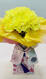 ☆＂和＂で贈る黄色カーネーション花束☆