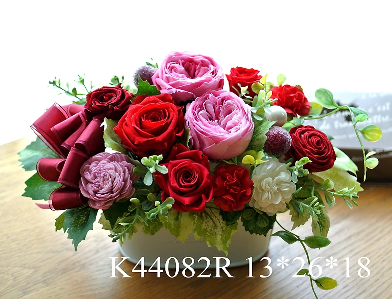 K44082R*華やかてまり*赤系｜お花屋さん「ＫａＬａ」の母の日のお花