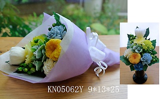 KN05062Y*プリザーブドフラワーの仏花*花束