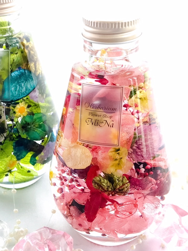 ハーバリウム Pot Pourri ピンクmix ｆｌｏｗｅｒ ｓｈｏｐ ｍｉｎａ ミーナ イーフローラ フラワーギフトや花の宅配 送料無料も多数