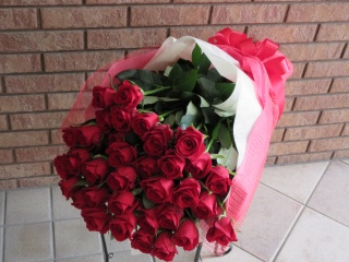 特別な日に・・・赤バラの花束