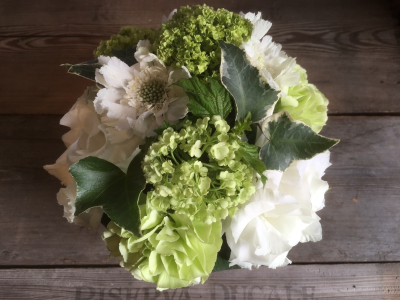 White&Green Arrangement Ubԉu v̓̂̕