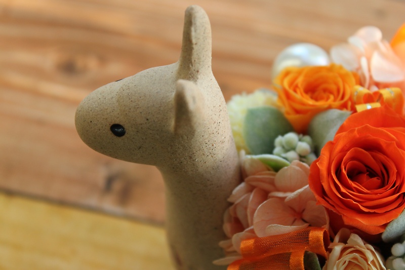 ＊癒しのアニマルシリーズ＊Cute alpaca＊OR｜お花屋さん「有限会社かとう花店」の母の日のお花
