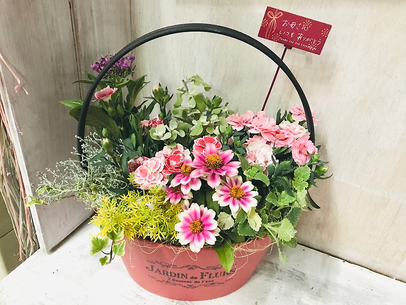 よせうえ「Mother's Day Carnation Pink!」｜お花屋さん「アグリピア」の母の日のお花