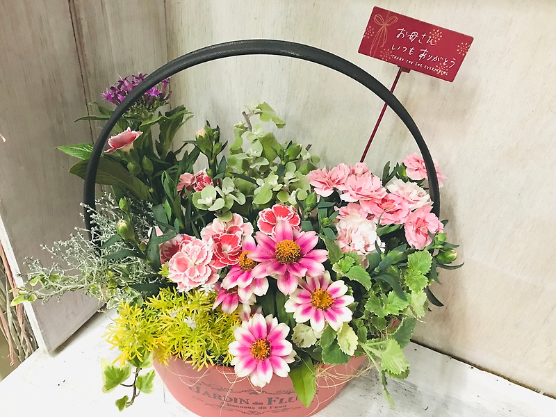 よせうえ「Mother's Day Carnation Pink!」｜お花屋さん「アグリピア」の母の日のお花