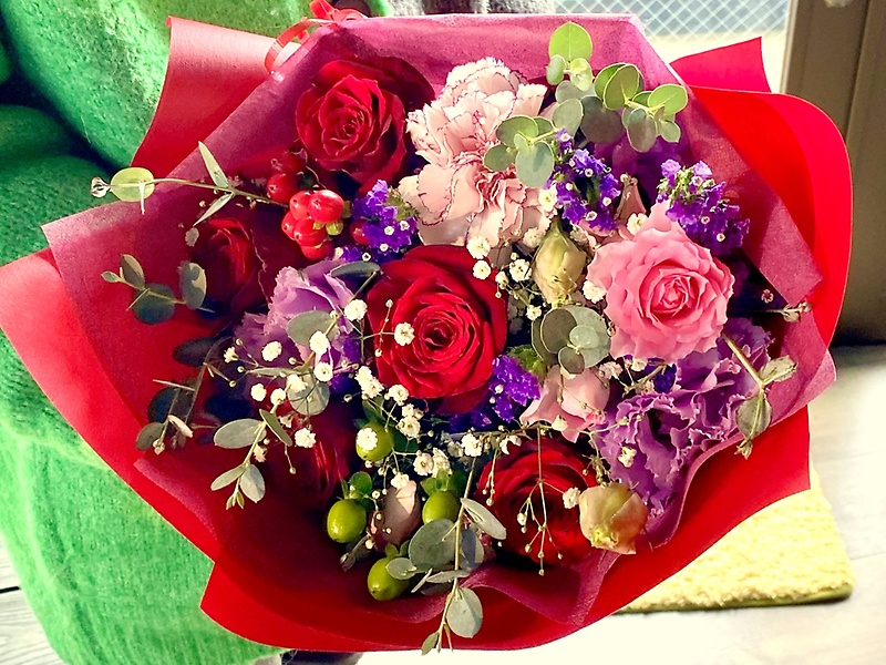 【ロマンティックブーケ】｜お花屋さん「Ｆｌｏｗｅｒ ｓｈｏｐ ラパン」のお花